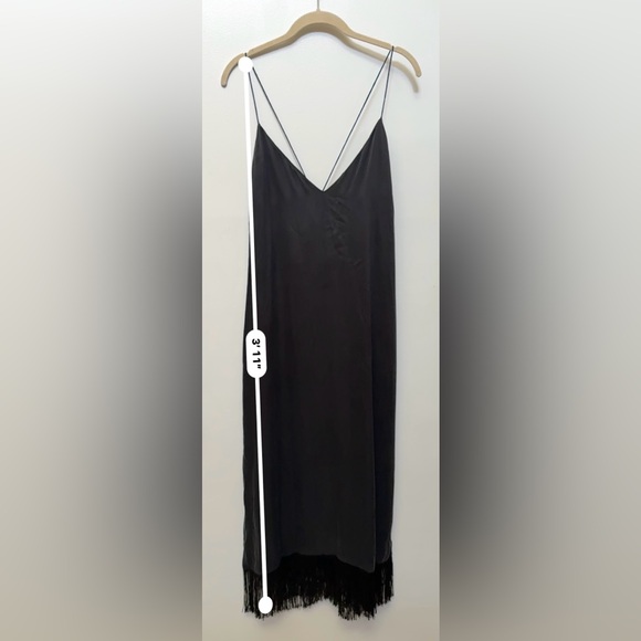 Lunya Washable Silk Fringe Slip Dress - Picture 3 of 5